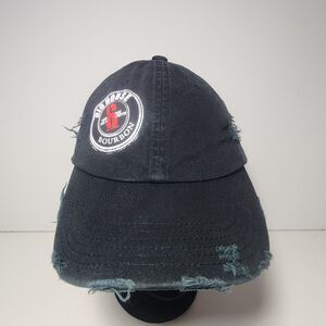 Big House Bourbon Distressed Black Baseball Cap Hat Adjustable Strapback Whiskey
